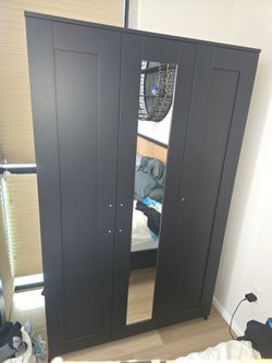 Black wardrobe