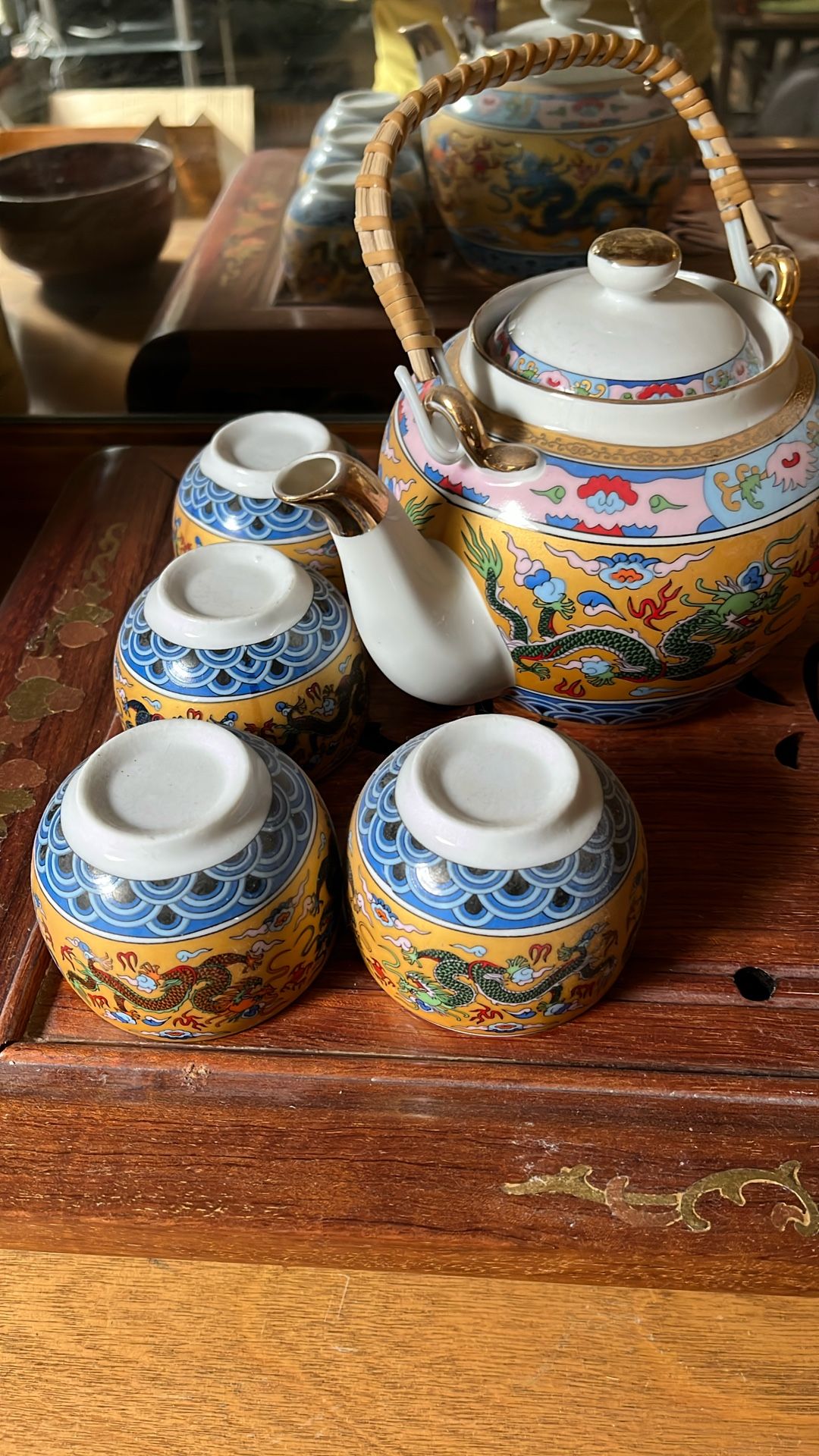Tea Sets With Dragon Pattern