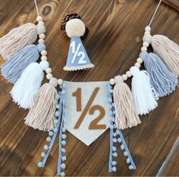 Baby 1/2 Birthday Banner