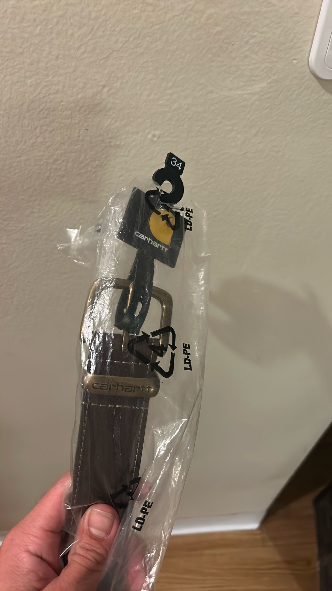 Carhartt Leather Belt Brown 34