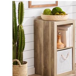Bookcase, Bookshelves, Organizer , 2 Cubes , Weathered