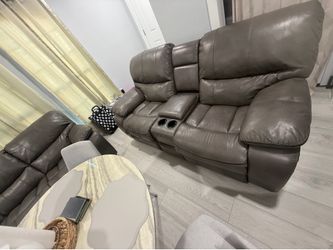 Set of sofas recliners as well