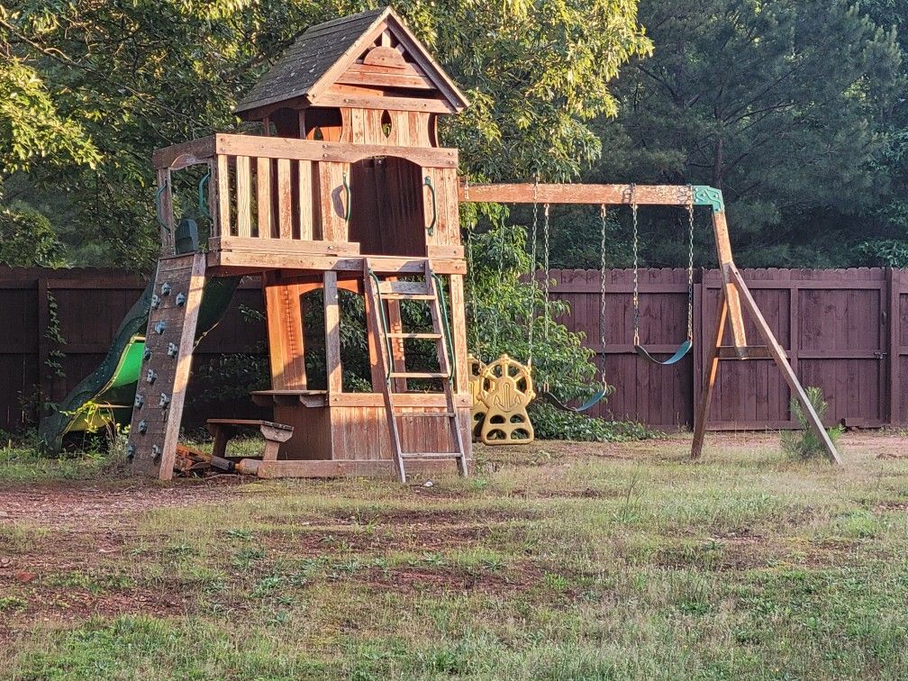 Swing Set with slide