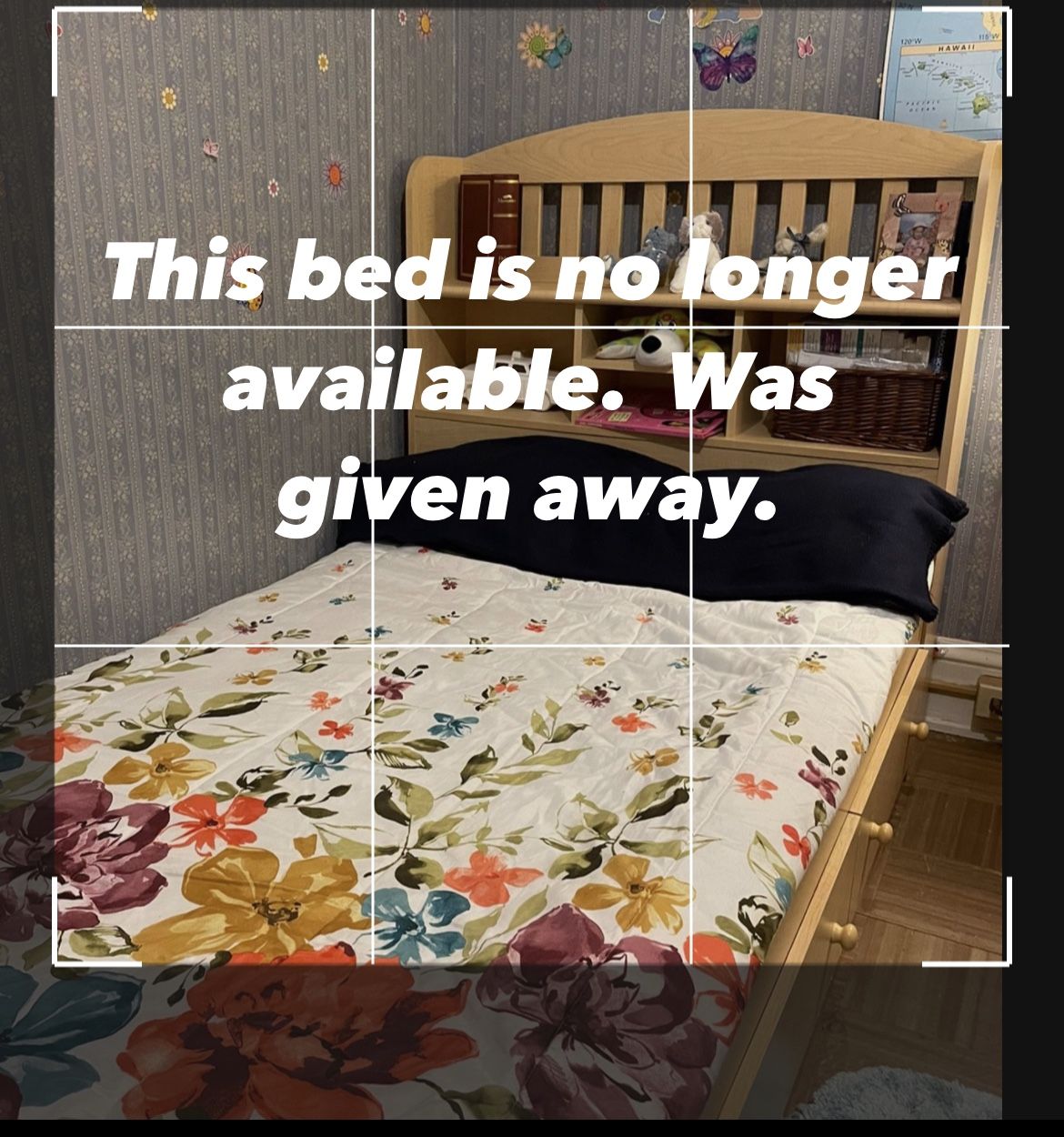 Hardly Used Twin Bed With Storage, Three Drawers