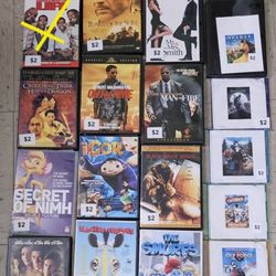 DVD MOVIES $2 EACH