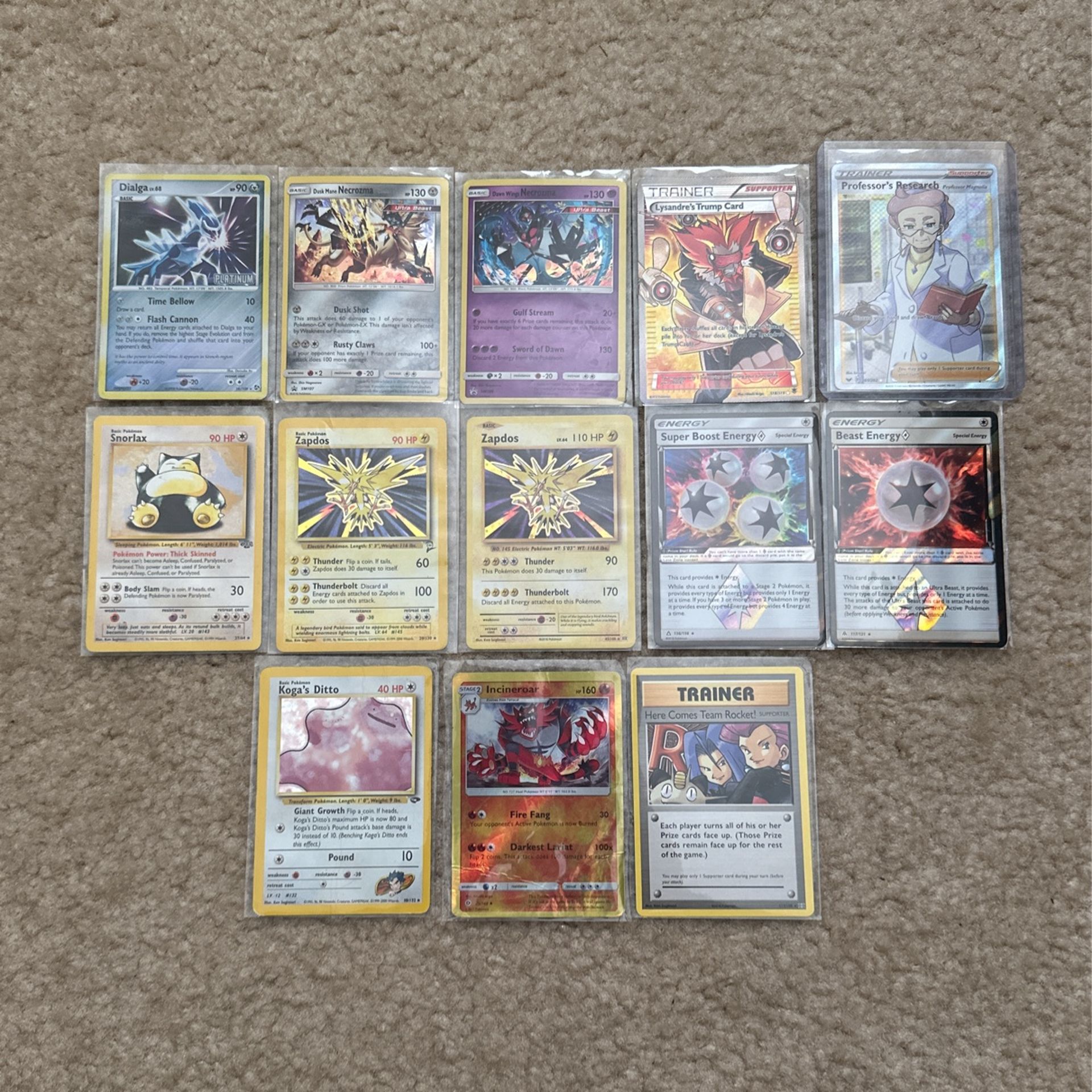 Various Pokemon Cards 