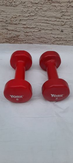 2 SET OF 8 LBS  DUMBBELLS  !!!