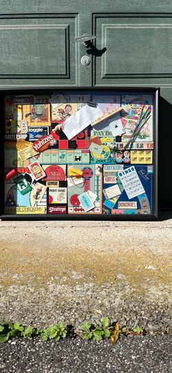 Vintage Board Games Collage Wall Art