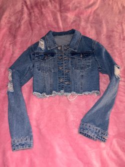 Cropped jean jacket