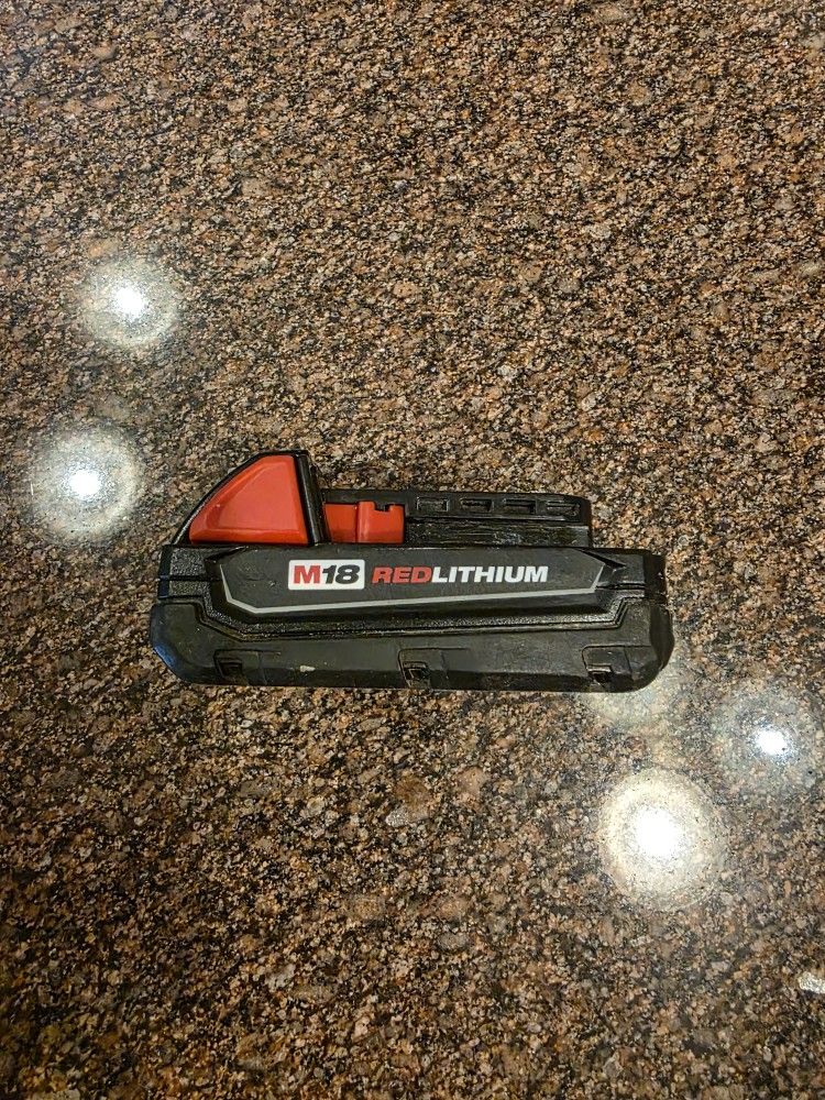 Milwaukee M18 battery red lithium ion