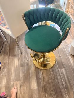Emerald green barstools set of 2