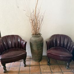 Leather Bucket Chair – Priced to Sell