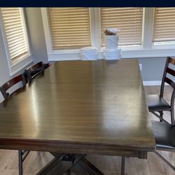 Solid Wood Table And Chairs