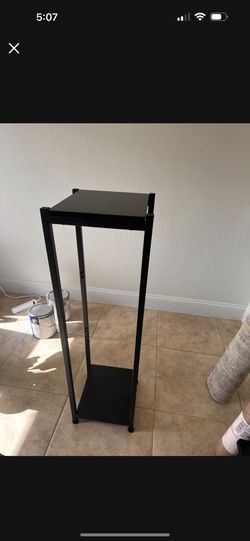 Plant Stand Wooden Black 