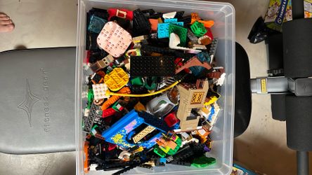 Box Of Various Lego Pieces
