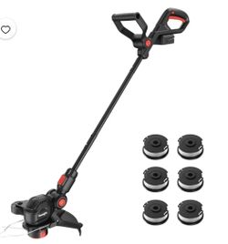3 in 1 Cordless Weed Eater Compatible with Milwaukee M18 18V Battery,12" String Trimmer Edger & Mini Mower, 8500RPM Auto Feed Weed Wacker w/Adjustable