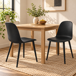New Black Dining Chairs - Set of 2