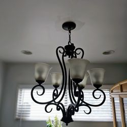 Ornate Metal Chandelier