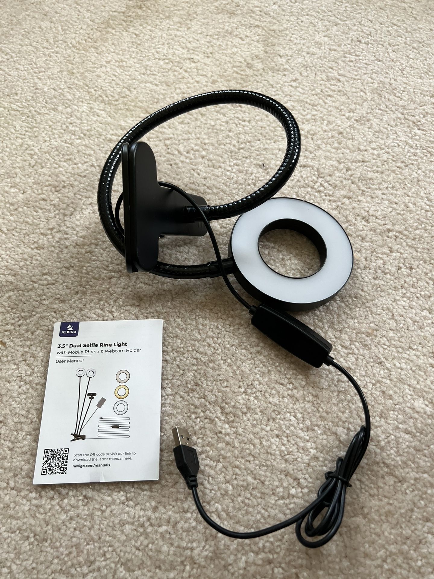 NexiGo 3.5” Dual Selfie Ring Light