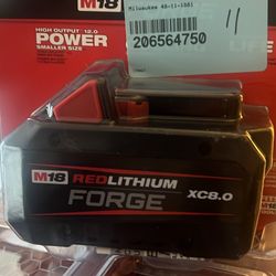 Milwaukee forge 8.0 battery