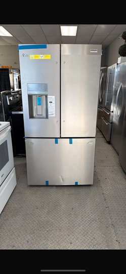 New (scratch and dent) Frigidaire 36” 3-door Stainless Steel Refrigerator