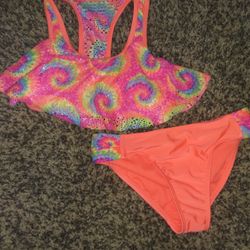 Wonder Nation 7/8 Multicolored 2pc Bikini Set Crochet Trim Psychedelic Swirl

In Great Condition!!!

**Bundle and save with combined shipping**



