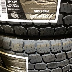 265/60/20 lt A/T Pegasus