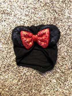 Baby Minnie Mouse sequence ear turban