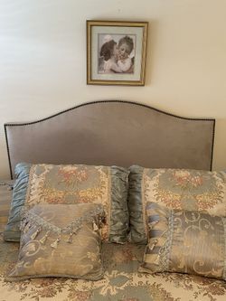 Headboard Tufted Suede 