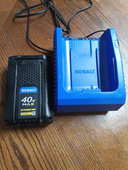 40v kobalt battery and charger