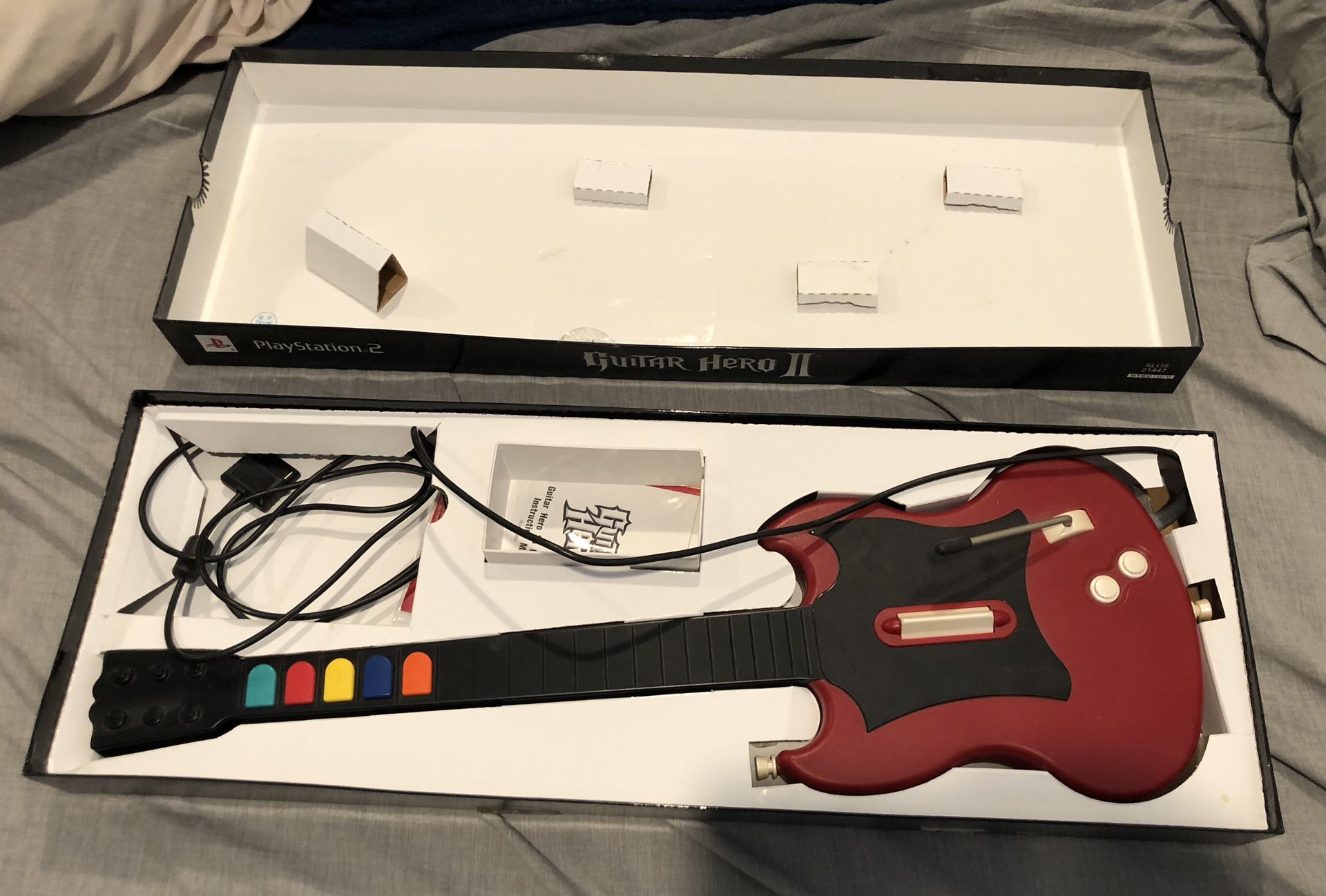 Guitar Hero Red Octane Controller For PS2 With Original Box