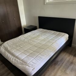IKEA MALM Full Bed Frame With Mattress