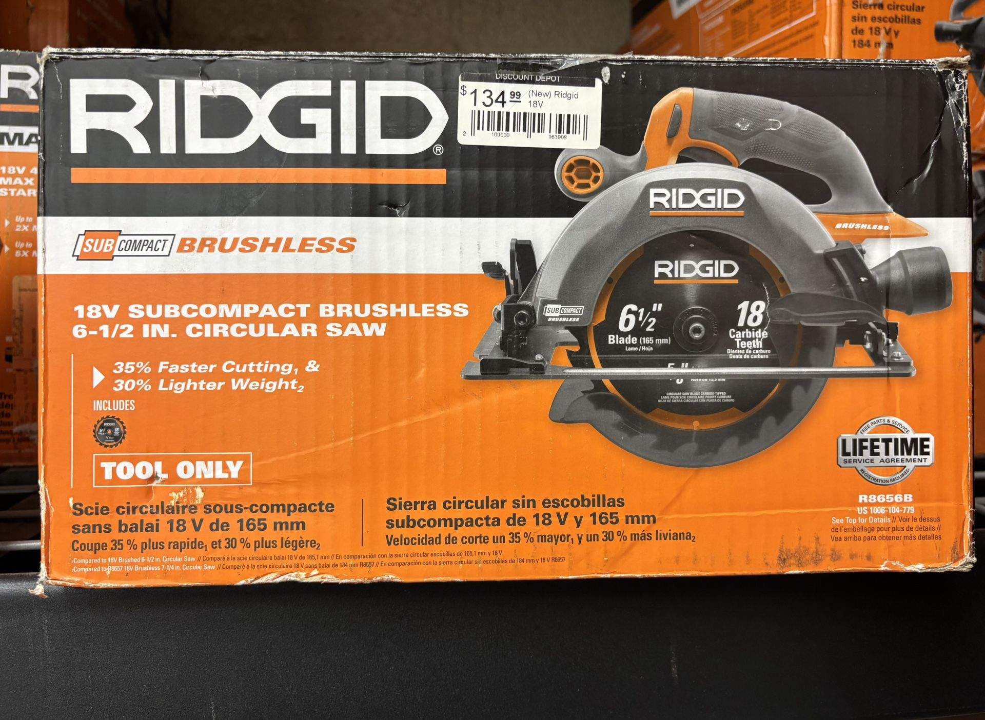 Ridgid 18V SUBCOMPACT BRUSHLESS 6-1/2 IN. CIRCULAR SAW