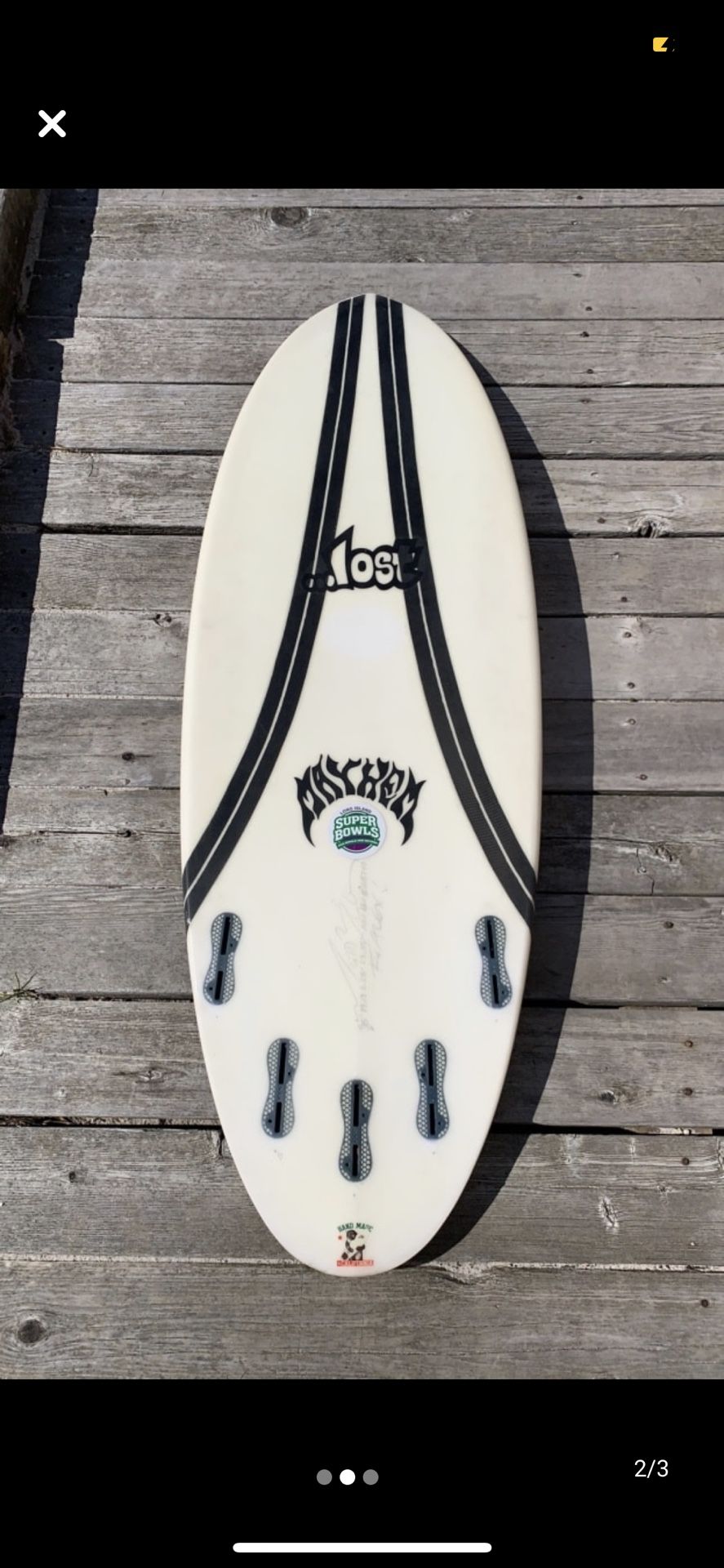 …lost Puddle Jumper 5’0 X 19 1/8 X 2 1/4