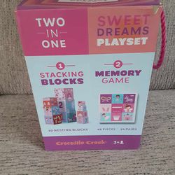 Brand New Sweet Dreams Playset (Stacking Blocks/Memory Game)