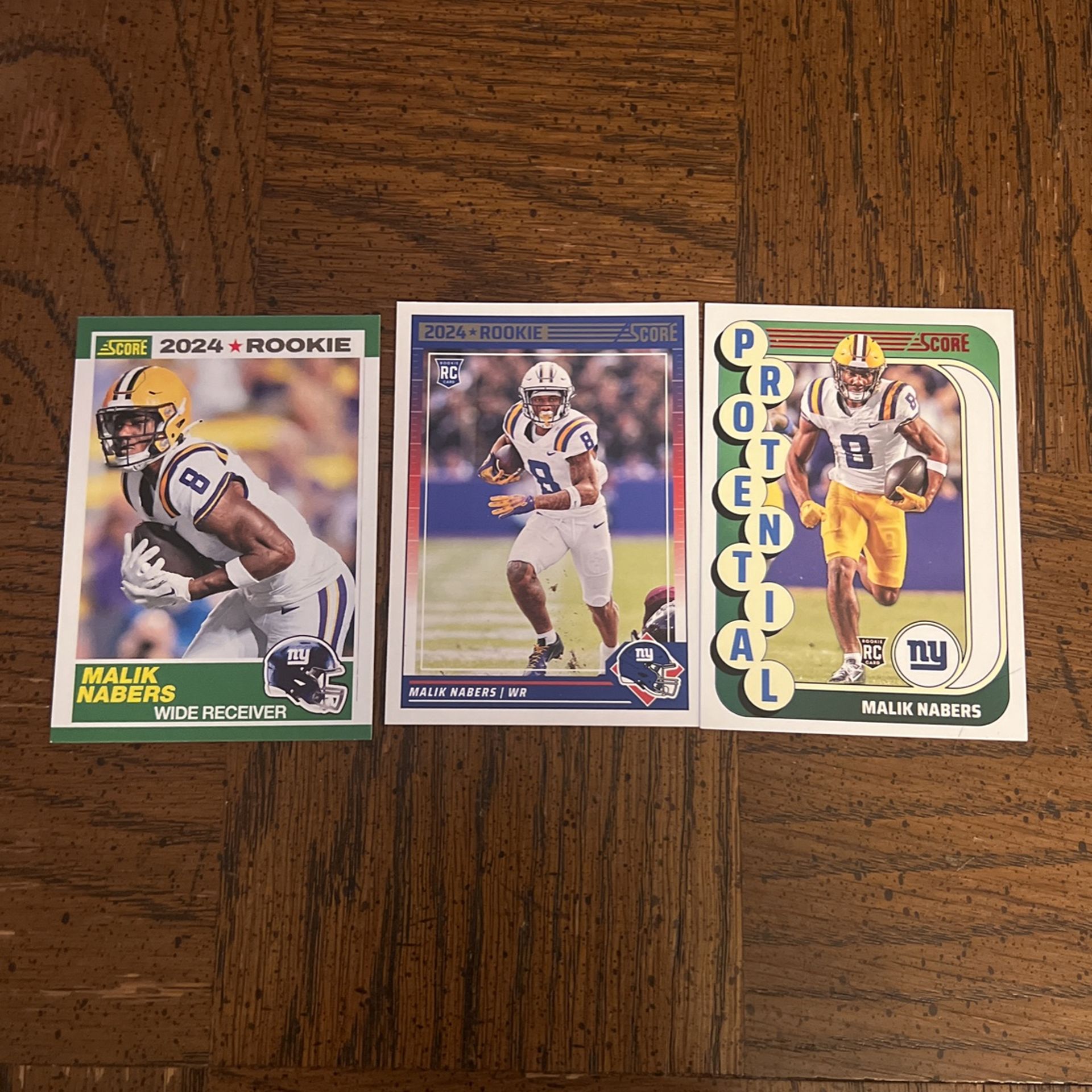 Malik Nabers- Rookie Card- Red Foil PROTENTIAL