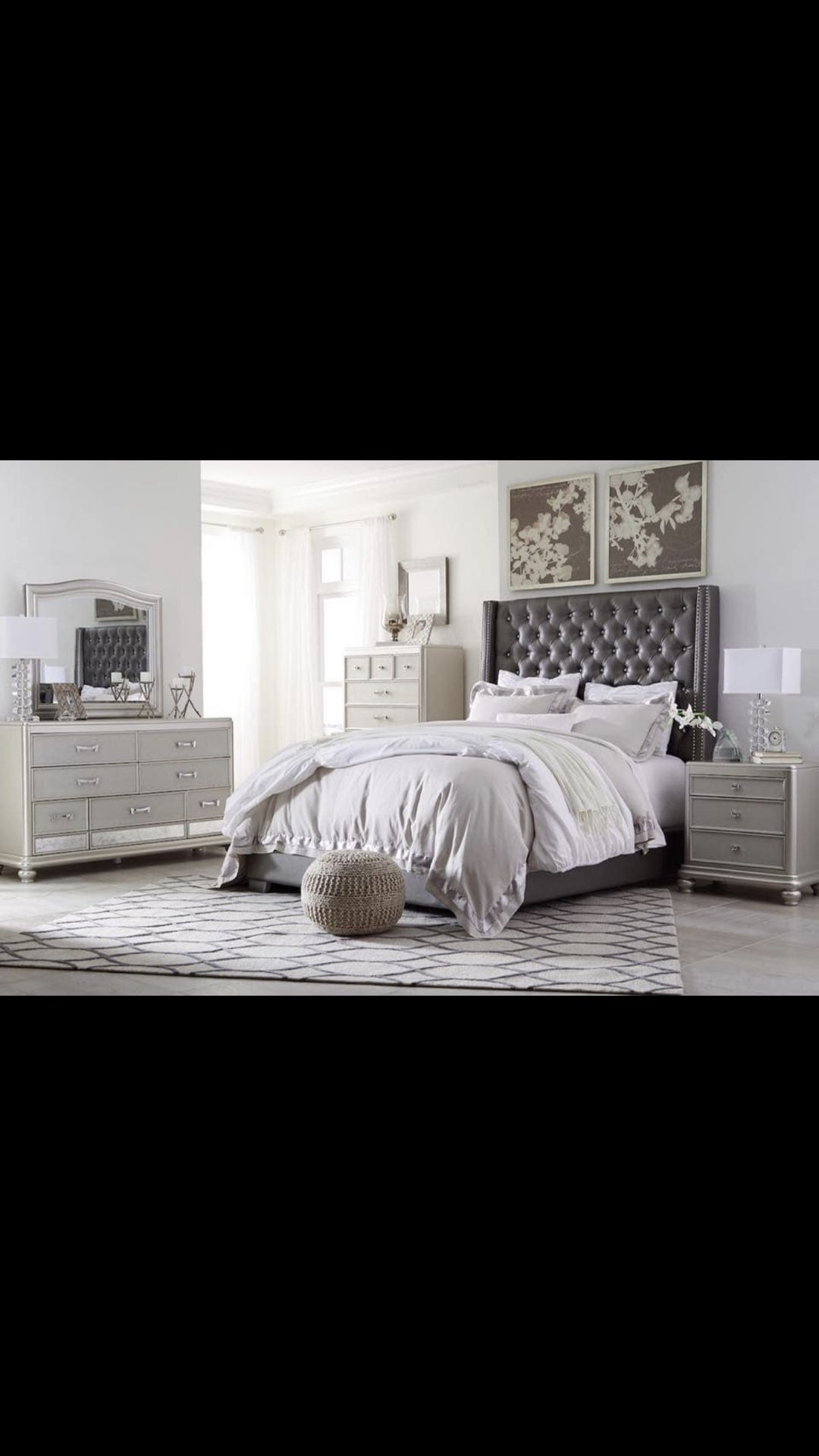 Queen size Ashley bedroom set available in king @wholesale furniture center 25 W 39th Street Kansas City mo 64111 39th and Main Street next to cvs