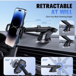 BRAND NEW IN BOX SUUSON  Holder Mount【Upgraded】-【Bumpy Roads Friendly】mount Car Dashboard Windshield Air Vent 3 in 1,Hand Free
