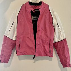 Xelement Moto Cross Motorcycle Jacket Women's Pink Tri-Tex Advance Gear Lined Size L