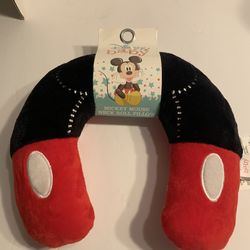 Disney Baby- Mickey Mouse Neck Roll Pals 9” Travel Pillow! Brand New. 