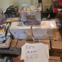 Pokémon tcg booster box acrylic case  magnetic destined rivals prismatic evolution hidden Fates evolving skies  destined rivals prismatic evolution 30