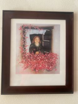 Painting,  from  England, Signed, professionally Framed , large size