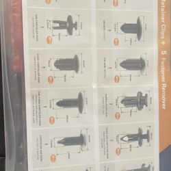 240pcs Bumper Retainer Clips 