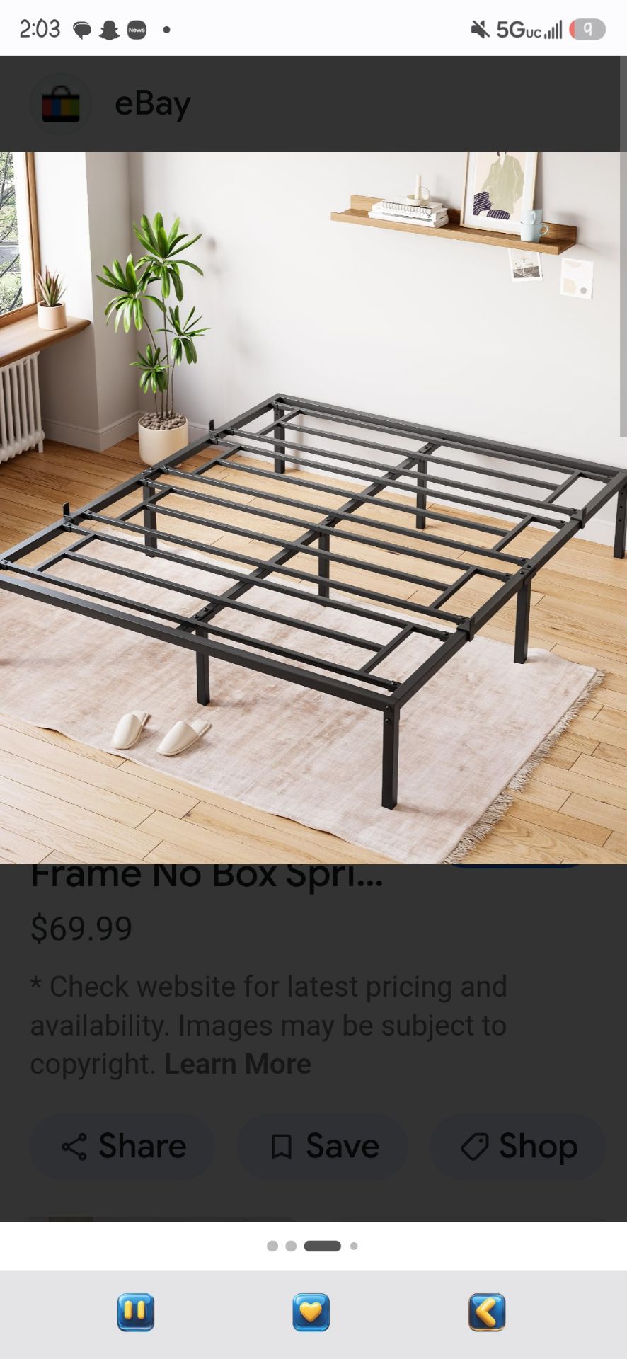 Full size bed frame