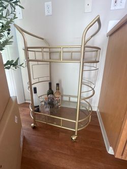 Gold bar cart