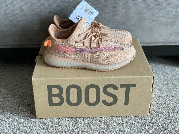 Adidas Yeezy Boost 350 V2 "Clay" Preschool Kids' Shoe Size 13