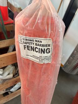 Orange Safety Barrier Fencing — 4 Rolls — Jobsite / Construction