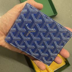 GOYARD Victoire Wallet - Blue & Yellow