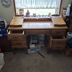 Secretary Desk Solid Wood