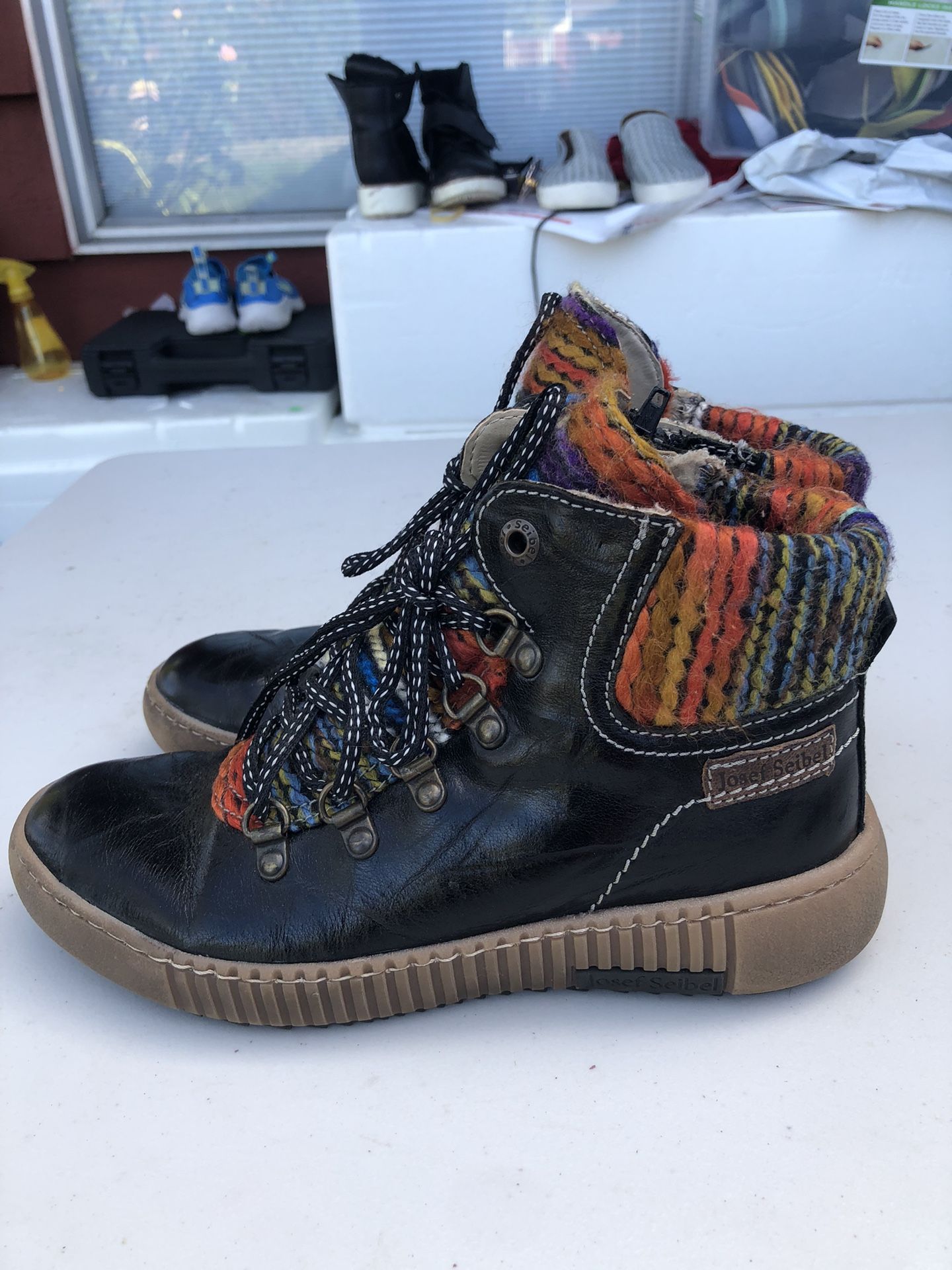 Josef Seibel Maren6 Womens Lace up Multi Casual Boots Size 37/6.5us